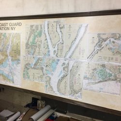 Fastsigns - Magnetic map with custom wood frame
