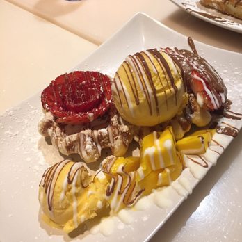 Miracle Belgian Waffle - Mango Paradis - Desserts Near Me - Coquitlam, British Columbia