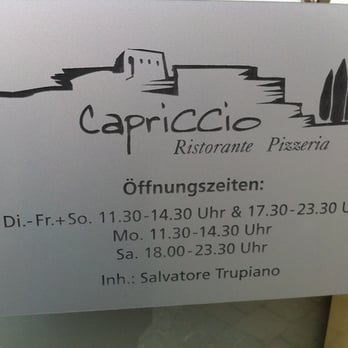 Pizzeria Capriccio - Pizza Near Me - Neckarsulm, BW Pizzeria Capriccio - Pizza Near Me - Neckarsulm, BW
