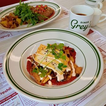 Grey's Diner - Black Bean Chilaquiles - Diners Near Me - Charlotte, North Carolina Grey's Diner - Black Bean Chilaquiles - Diners Near Me - Charlotte, North Carolina