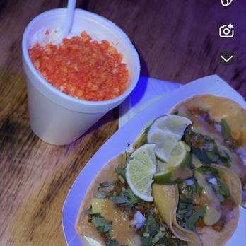 El Chingon - Elote in a Cup and 3 Tacos - Mexican Near Me - Fort Worth, Texas
