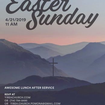 Yireh Church - easter sunday 2019 - Churches Near Me - Pomona, California Yireh Church - easter sunday 2019 - Churches Near Me - Pomona, California