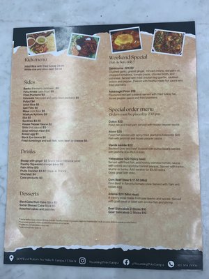 Menu photo 8 Steaming Pots Tampa, FL