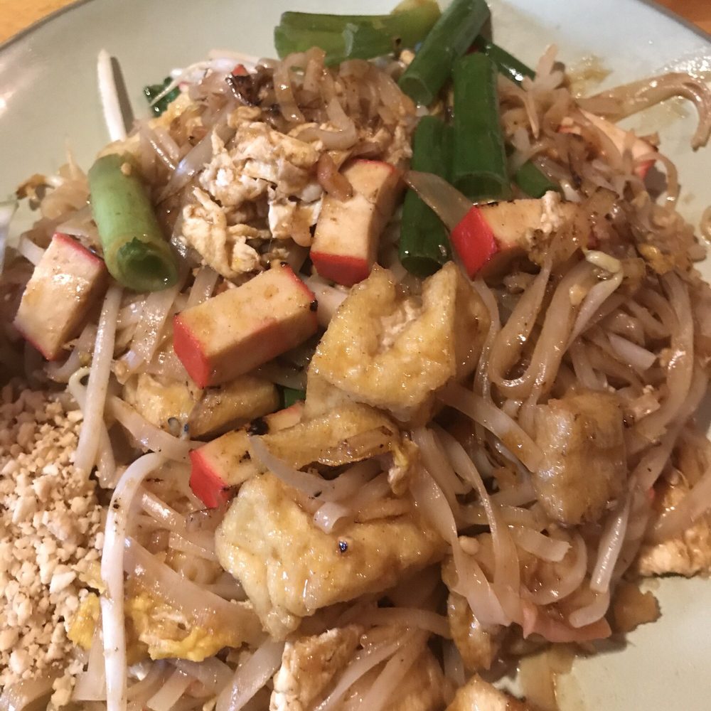 Lemongrass - Pad Thai with Tofu. Great but on the sweeter side and the fish cakes weren't fresh. - Thai Near Me - Annapolis, Maryland Lemongrass - Pad Thai with Tofu. Great but on the sweeter side and the fish cakes weren't fresh. - Thai Near Me - Annapolis, Maryland