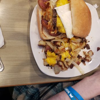 Jimmy's Egg - Breakfast burger with home fries - Breakfast & Brunch Near Me - Clifton Park, New York Jimmy's Egg - Breakfast burger with home fries - Breakfast & Brunch Near Me - Clifton Park, New York