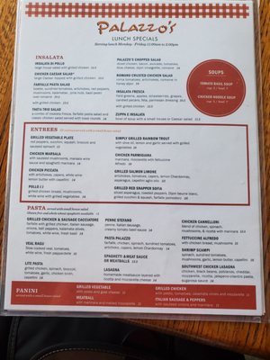 Menu photo 2 Palazzo's Houston, TX