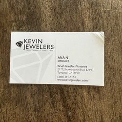 Kevin Jewelers - MANAGER WHO OFFERED NO HELP AT ALL