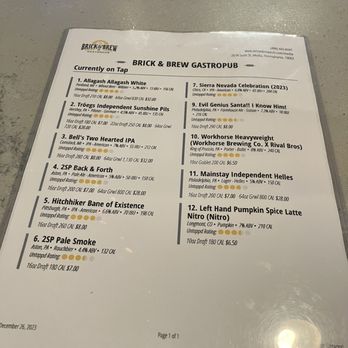 Brick & Brew - Draft - Gastropubs Near Me - Media, Pennsylvania