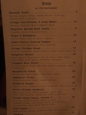 Menu photo 8 THE BUNGALOW Santa Monica, CA