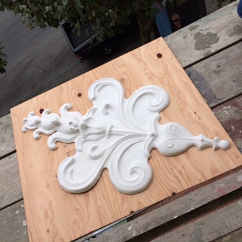 Lorna Kollmeyer Ornamental Plaster - preparing to be hung - Home Decor Near Me Lorna Kollmeyer Ornamental Plaster - preparing to be hung - Home Decor Near Me