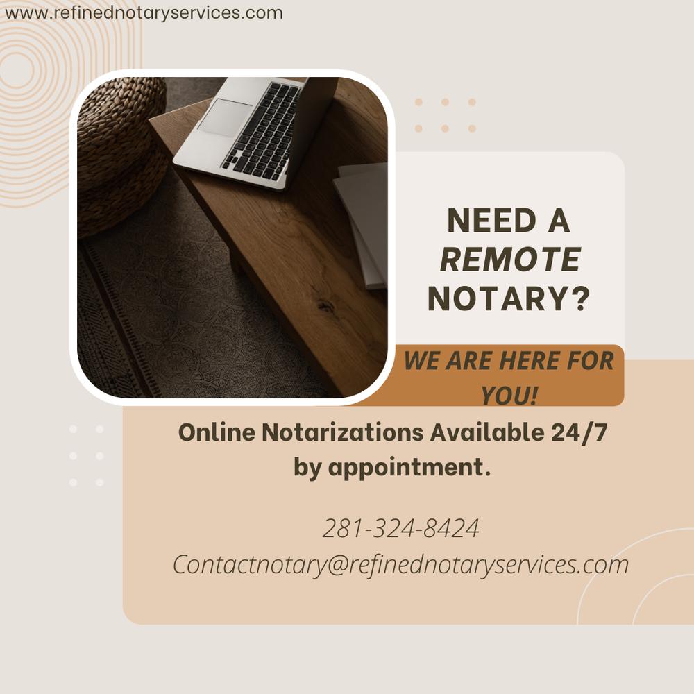 REFINED NOTARY SERVICES Katy, Texas Notaries Phone Number Yelp