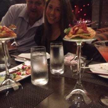 AnQi Bistro - It's about presentations! Ahi atop stem of wine glass! - Asian Fusion Near Me - Costa Mesa, California AnQi Bistro - It's about presentations! Ahi atop stem of wine glass! - Asian Fusion Near Me - Costa Mesa, California