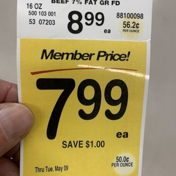 Safeway - Hamburger advertised for $7.99 - Grocery Near Me - Hood River, Oregon