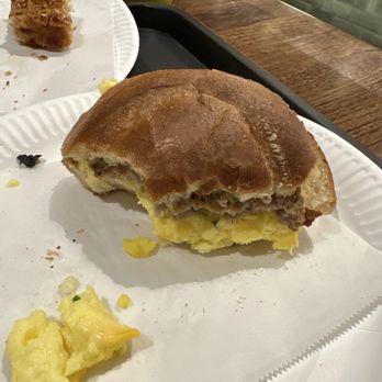 The Boss Cafe The LINQ Hotel + Experience - Sausage egg and cheese breakfast sandwich. - Cafes Near Me - Las Vegas, Nevada The Boss Cafe The LINQ Hotel + Experience - Sausage egg and cheese breakfast sandwich. - Cafes Near Me - Las Vegas, Nevada