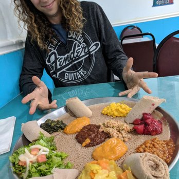 Addis Restaurant - Vegetarian platter - Ethiopian Near Me - Columbus, Ohio