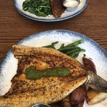 Fish City Grill - Blackened trout in back DELICIOUS AND Sea Bass a bit dry but tasty - Seafood Near Me - Georgetown, Texas Fish City Grill - Blackened trout in back DELICIOUS AND Sea Bass a bit dry but tasty - Seafood Near Me - Georgetown, Texas