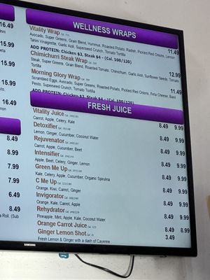 Menu photo 1 Vitality Bowls Castro Valley, CA