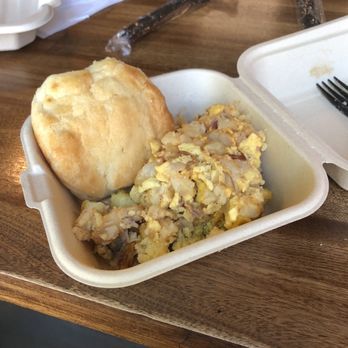 Driving Wind Farm - Breakfast casserole and biscuit - Pick Your Own Farms Near Me - Indianapolis, Indiana