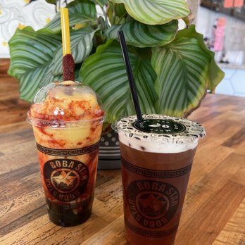 Boba Star - Mangonada & cantaloupe black tea - Coffee & Tea Near Me - Corona, California Boba Star - Mangonada & cantaloupe black tea - Coffee & Tea Near Me - Corona, California
