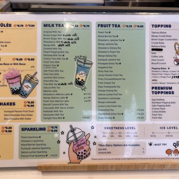 Qlicious Bubble Tea & Pastries - Menu - Bubble Tea Near Me - Cincinnati, Ohio