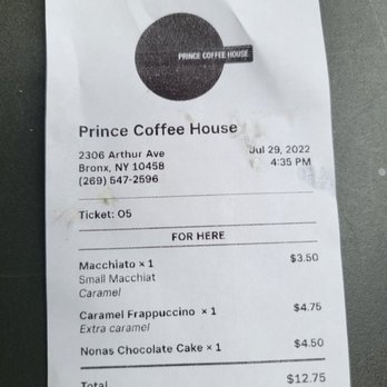 Prince Coffee House - Coffee & Tea Near Me - Bronx, New York Prince Coffee House - Coffee & Tea Near Me - Bronx, New York