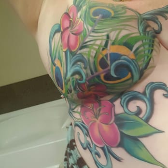 Aces Tattoo - Mastectomy scar cover up by Jon McCann. Beautiful job! - Tattoo Near Me - Reno, Nevada