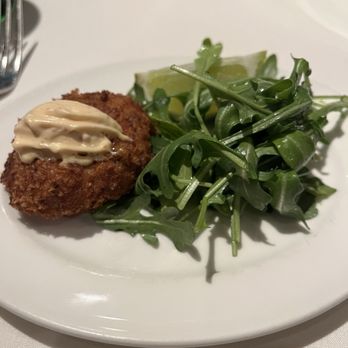 Mustards Grill - Crab cake, comes with two, but they gave us separate plates...other is not pictured - New American Near Me - Napa, California Mustards Grill - Crab cake, comes with two, but they gave us separate plates...other is not pictured - New American Near Me - Napa, California