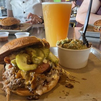 Stack City BBQ & Beer - Tony Montana Sammich/Green Bean Casserole/Electric Jelly Fish IPA - Barbeque Near Me - Austin, Texas Stack City BBQ & Beer - Tony Montana Sammich/Green Bean Casserole/Electric Jelly Fish IPA - Barbeque Near Me - Austin, Texas