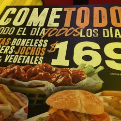 Rebel Wings - Las restricciones de no poder llevar la comida si no lo pueden terminar todo NO ESTÁ OBVIO.
