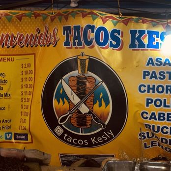 Tacos Kesly - Menu - Food Stands Near Me - Los Angeles, California Tacos Kesly - Menu - Food Stands Near Me - Los Angeles, California
