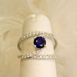 Mohr Creations Custom Jewelers - Sapphire and Diamond ring