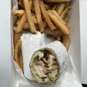 The Mansion - Chicken Cesar wrap with French Fries - Diners Near Me - New York, New York The Mansion - Chicken Cesar wrap with French Fries - Diners Near Me - New York, New York