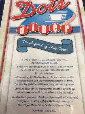 Menu photo 4 Dots Diner - Luling Luling, LA