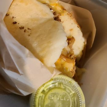 Papelon Arepa Bar - Catira (The Blond) chicken and cheese - Venezuelan Near Me Papelon Arepa Bar - Catira (The Blond) chicken and cheese - Venezuelan Near Me