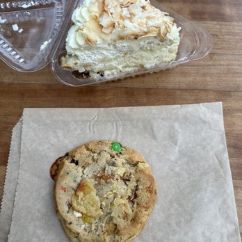 Dahlia Bakery - Everything but the pretzel seasonal cookie, coconut cream pie - IG @bougiefoodieboi - Bakeries Near Me - Seattle, Washington Dahlia Bakery - Everything but the pretzel seasonal cookie, coconut cream pie - IG @bougiefoodieboi - Bakeries Near Me - Seattle, Washington