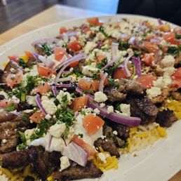 Pharoah's Mixed Gyro Feast - main dish