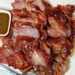 48. Honey BBQ Pork with Steamed Rice 48. Honey BBQ Pork with Steamed Rice