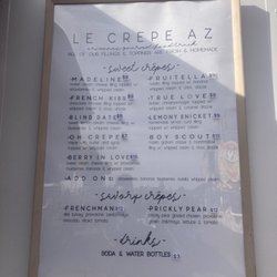 Le Crepe AZ - Menu