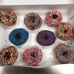 An array of sprinkles from Daylight Donuts... cute AND tasty! :)
