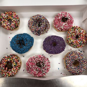 Daylight Donut - An array of sprinkles from Daylight Donuts... cute AND tasty! :) - Donuts Near Me - Tulsa, Oklahoma