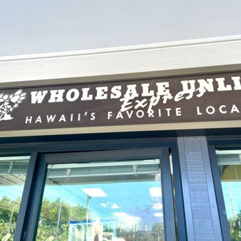 Wholesale Unlimited Express - Entrance & Sign - Wholesale Stores Near Me - Aiea, Hawaii Wholesale Unlimited Express - Entrance & Sign - Wholesale Stores Near Me - Aiea, Hawaii