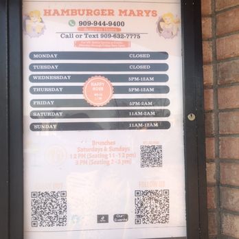 Hamburger Mary's - Hours - American Near Me - Ontario, California