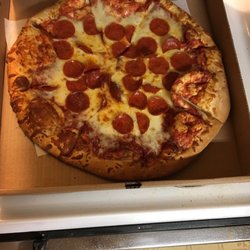Flaming Pizza - A lot of crust !!!
