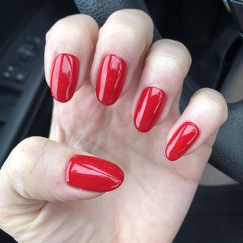 Hi-Way Nails - OPI no chip, "Candy Apple Red." - Nail Salons Near Me - Chicago, Illinois