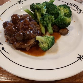 Saltgrass Steak House - Chopped steak with broccoli - Steakhouses Near Me - Houston, Texas Saltgrass Steak House - Chopped steak with broccoli - Steakhouses Near Me - Houston, Texas