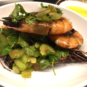 Wildair - Georgia white shrimp, celery, cilantro ($12) - do not eat this on a first date if you want a second date to happen - New American Near Me - New York, New York Wildair - Georgia white shrimp, celery, cilantro ($12) - do not eat this on a first date if you want a second date to happen - New American Near Me - New York, New York
