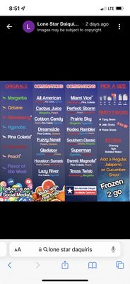 Lone Star Daiquiris by null