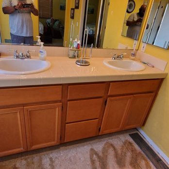 Love Branch Tree Pros - Before pictures of a vanity I needed demoed. - Tree Services Near Me