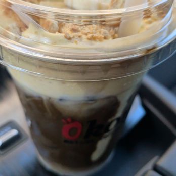 OKOME すし - Hojicha-banana cream - Coffee & Tea Near Me - Fresno, California