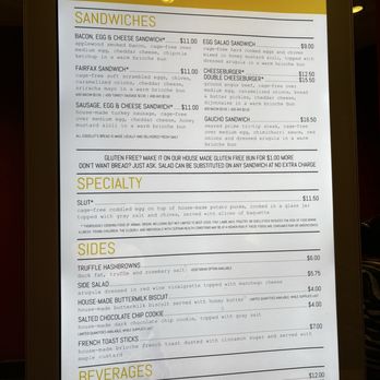 Eggslut - Menu - Breakfast & Brunch Near Me - Las Vegas, Nevada